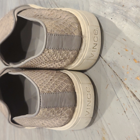 Vince Preston snakeskin grey slip on Sneakers - Picture 6 of 9